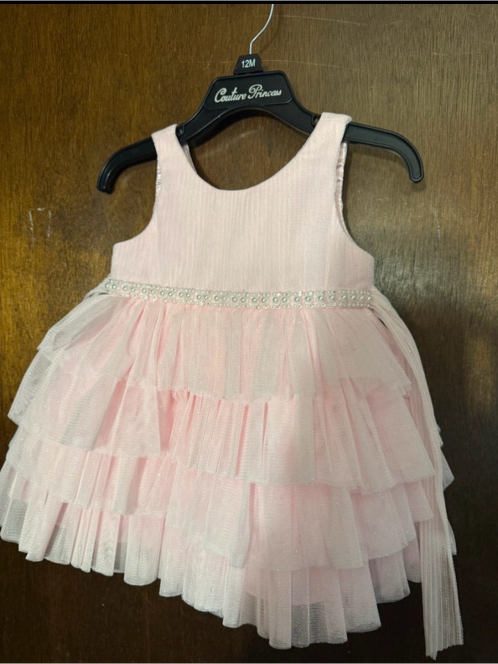 Couture Princess Pink Tulle Ruffle Dress for Kids